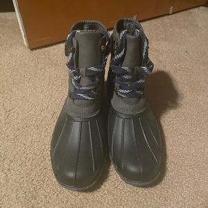 Grey Duck Boots Worn Twice